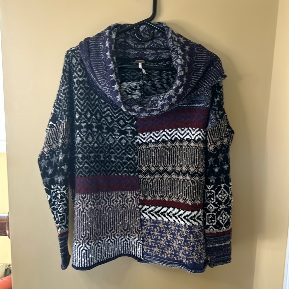 Free People cowl neck sweater
